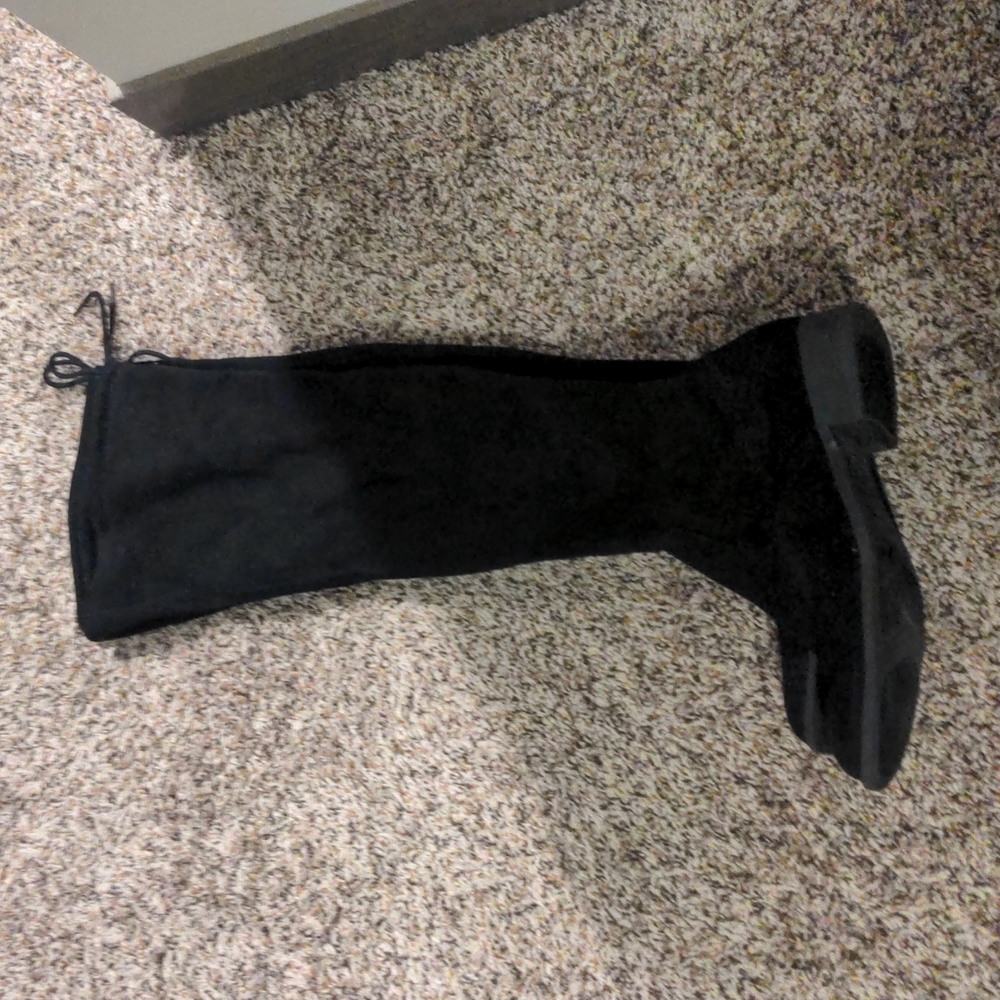 Black over the knee boots